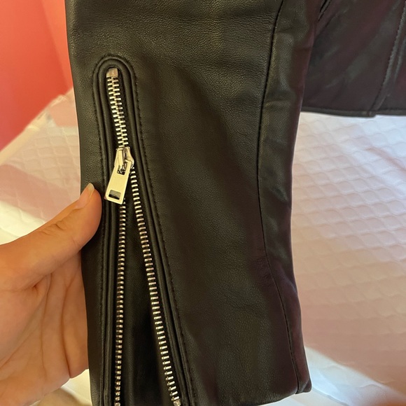 Maje leather jacket - genuine leather size 40 (S/M) - Picture 9 of 14